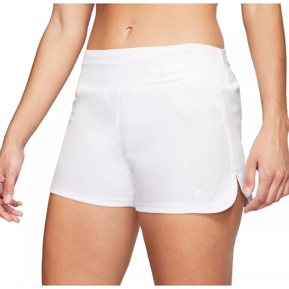 Nike Women's Dri-FIT 3'' Running Shorts White Size Large NWT